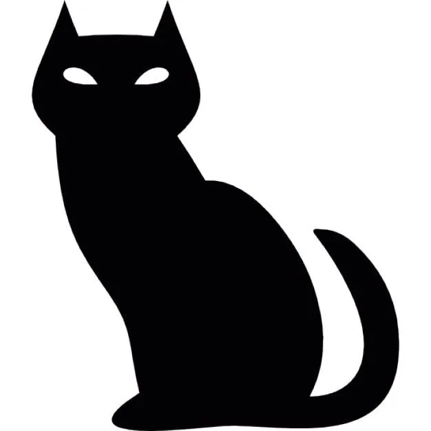 Forma de gato negro de halloween | Descargar Iconos gratis