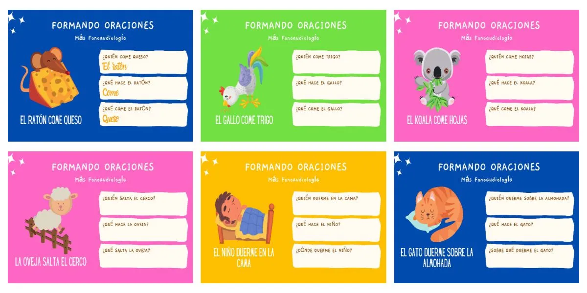 FORMANDO ORACIONES (3 AÑOS) – Imagenes Educativas