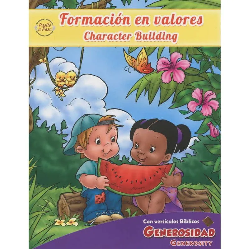 Formando valores libro para colorear- generosidad