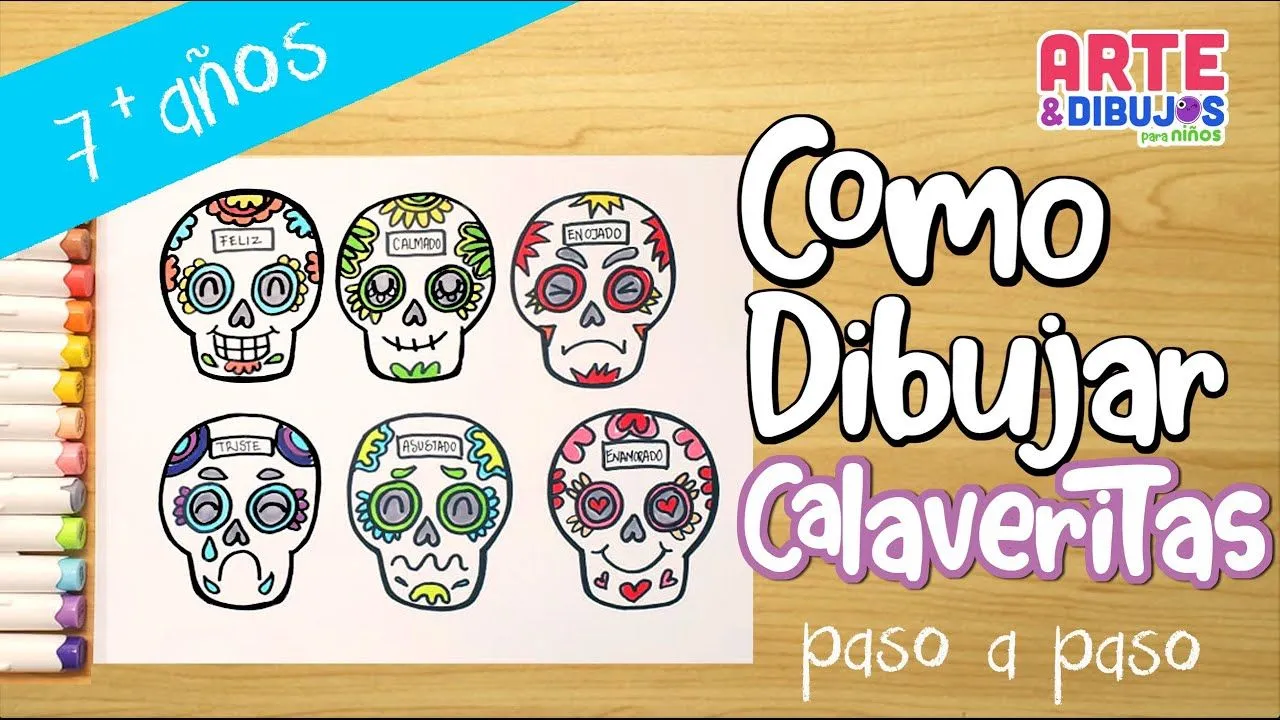 6 Formas de dibujar calaveritas de azucar | Día de Muertos - YouTube