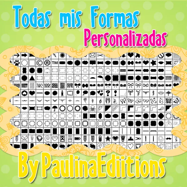 Todas mis Formas Personalizadas para PhotoShop by PauLinaEdiitions ...