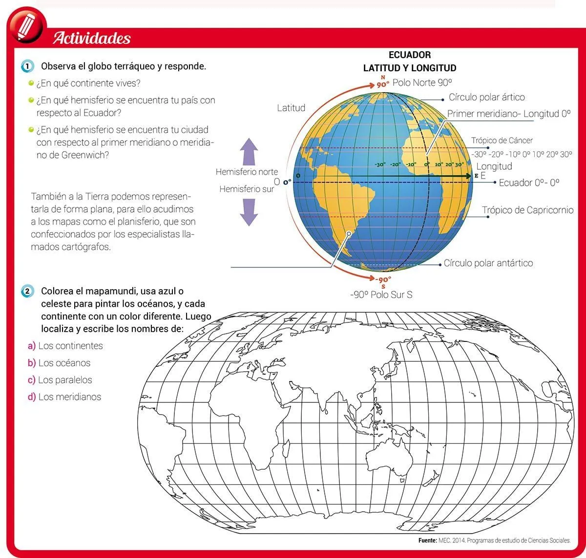 Formas de representar el planeta Tierra - Escolar - ABC Color