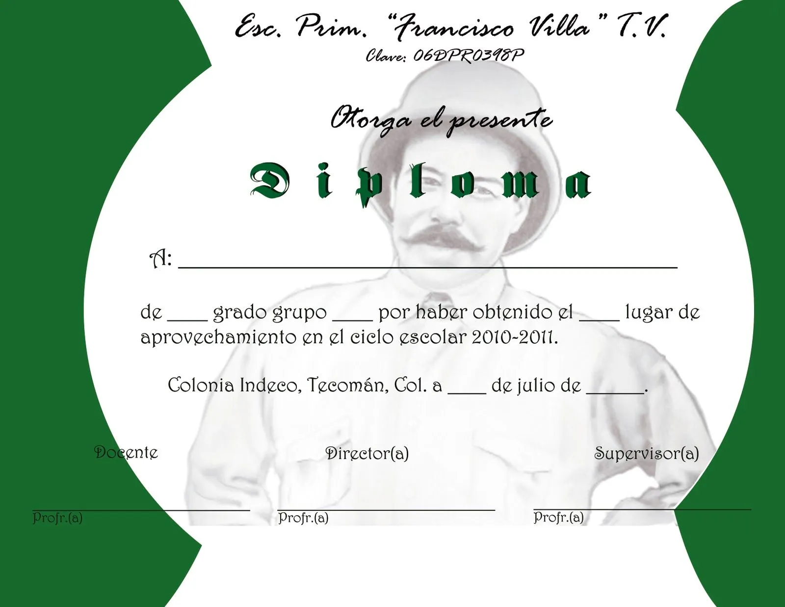 Formato De Diploma Reconocimiento Para Imprimir Pictures