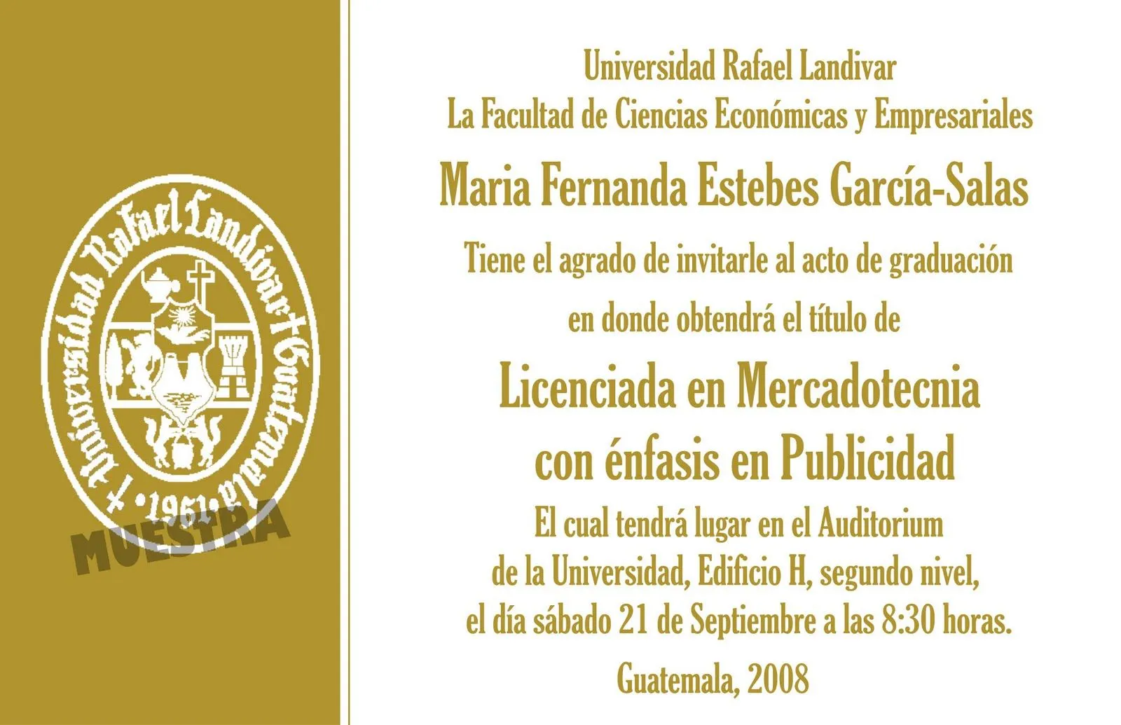 Graduacion Universitaria Tarjetas