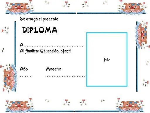 Formatos de diplomas de aprovechamiento para primaria - Imagui
