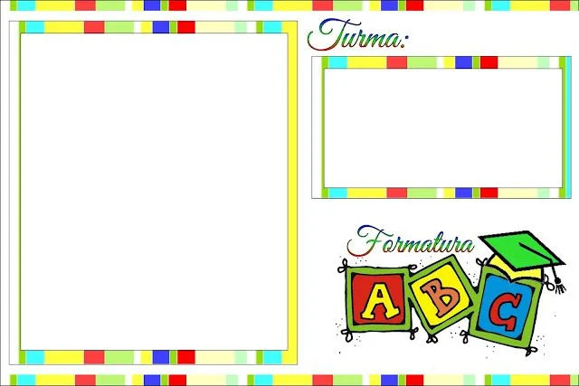 Formatura do ABC – Kit Completo com molduras para convites ...