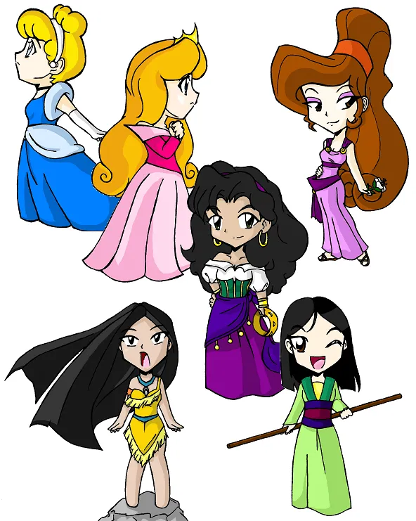 Chibi princesas Disney - Imagui