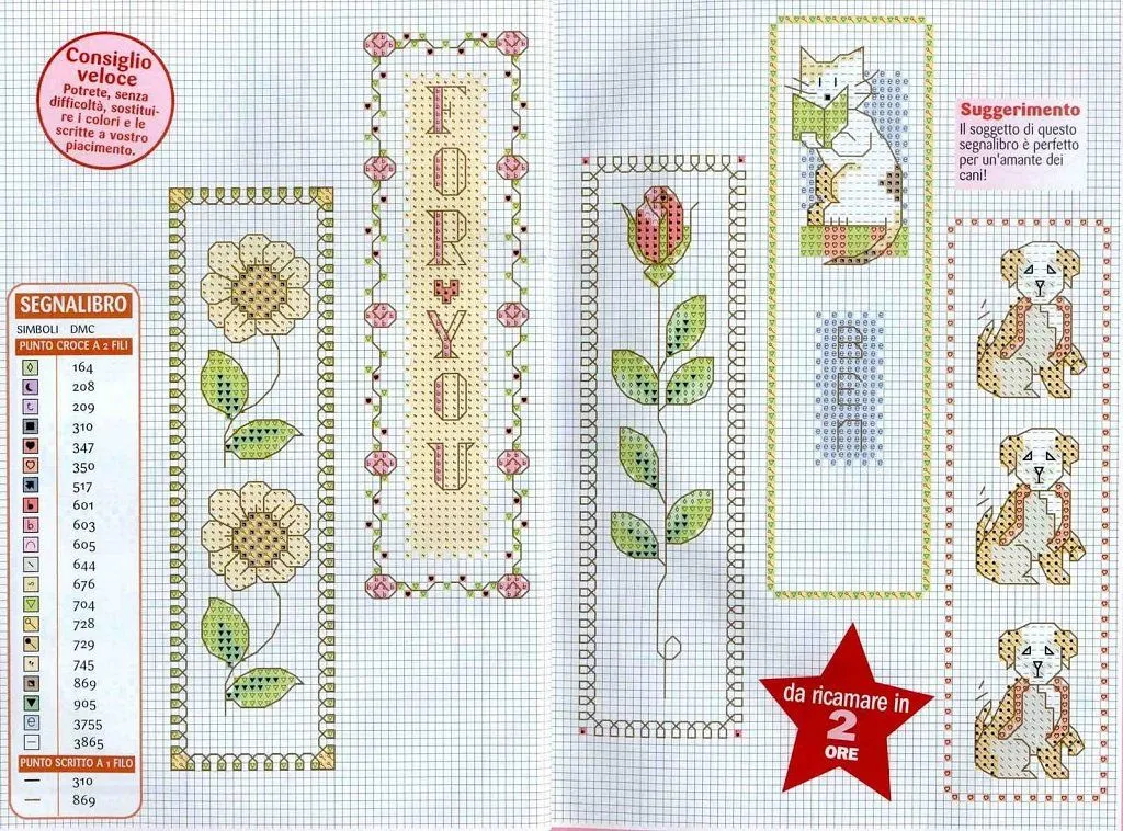 foro marcapaginas punto cruz (2) | Aprender manualidades es ...