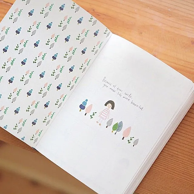 Y una fotito de la agenda por dentro. Mola por 1000 razones pero ...