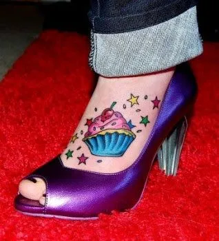 tatuajes de cups cakes - dulces - pasteles - pies - zapatos ...