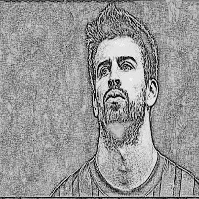 FOTO BLOG CULÉ: DIBUJO A LAPIZ DE GERARD PIQUÉ