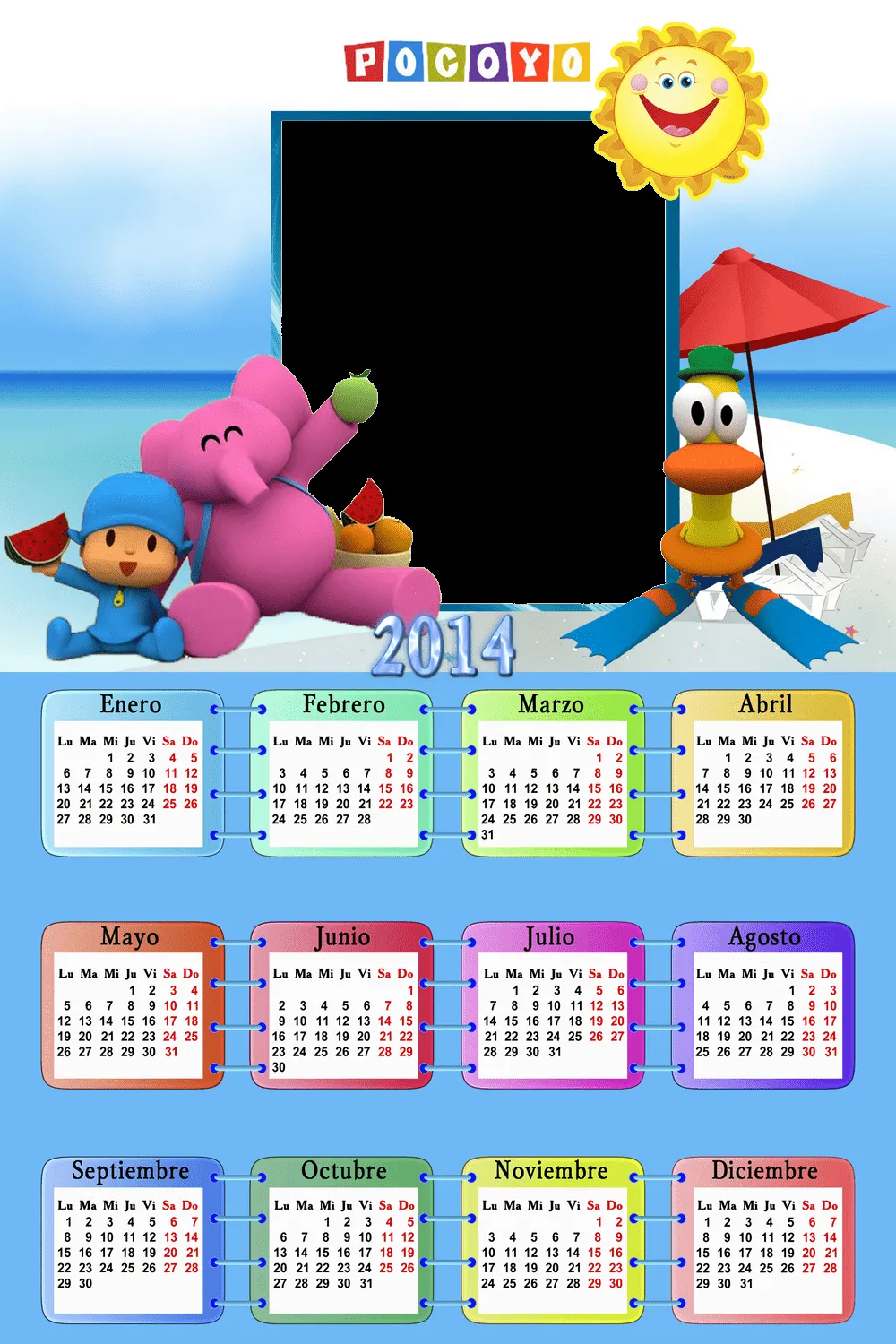 Tres Foto Calendarios 2014 distintos modelos | Marcos Gratis para ...