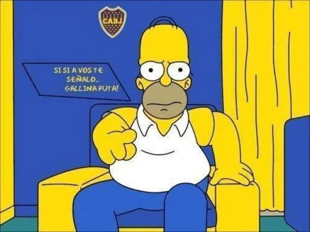 Foto - homero - boca juniors - gallina puta