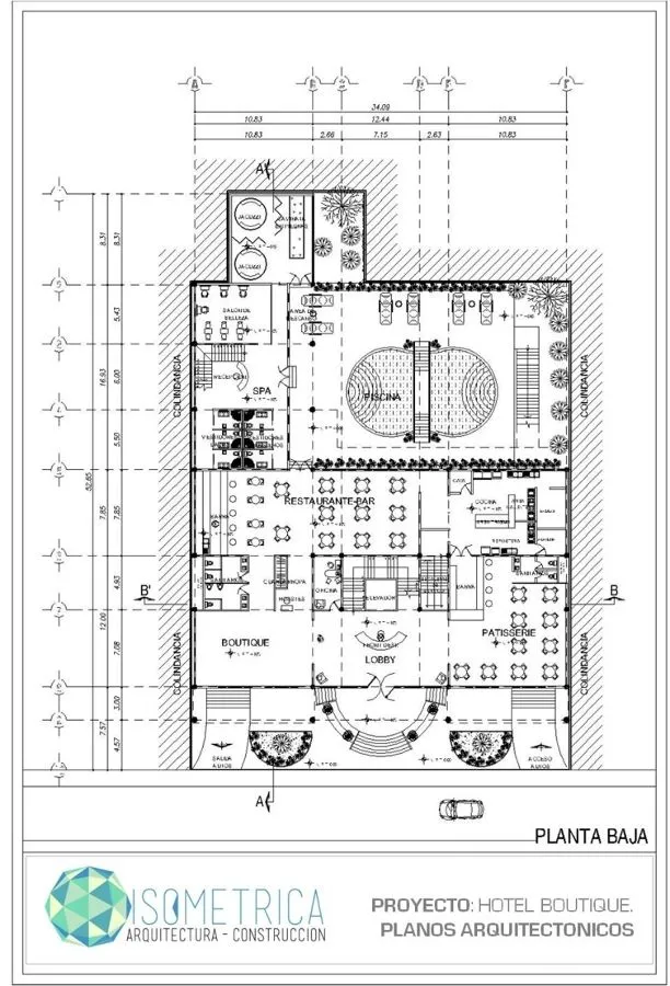 Foto: Plano Arquitectonico Hotel de Isometrica #9347 - Habitissimo