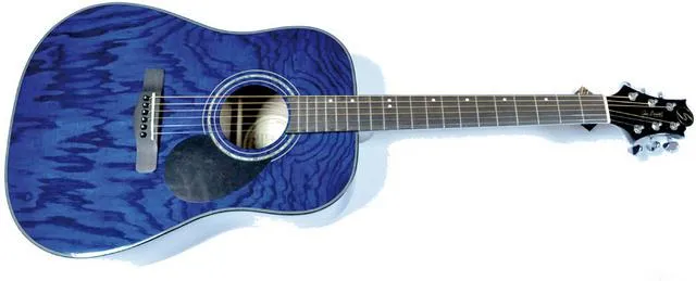 Foto Samick guitarras D-4 TBL Azul. Guitarra acustica de 6 cuerdas ...