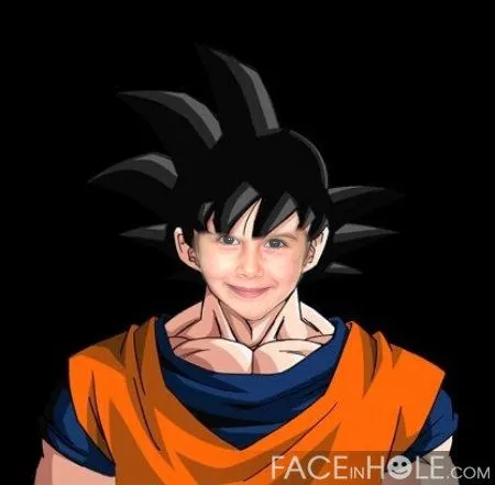 Fotoefecto Manga. Fotomontaje de Goku