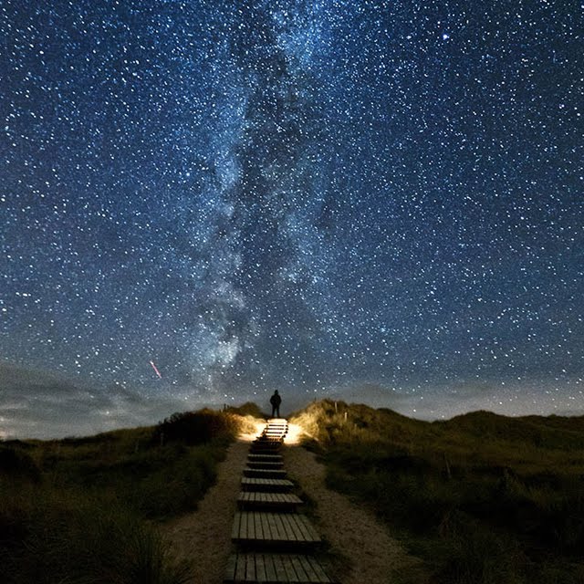 FOTOFRONTERA: Hermoso cielo estrellado en Sylt, Alemania. - Germany