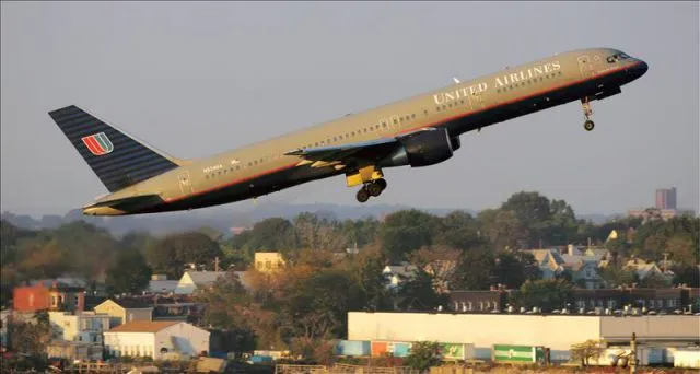 Fotografía de archivo un avión Boeing 757 de United Airlines, como ...