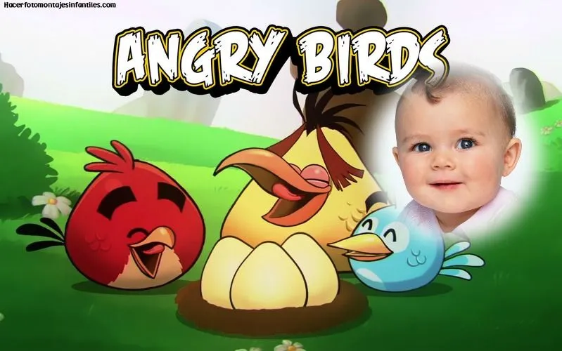 Fotomontaje de Angry Birds | Fotomontajes infantiles