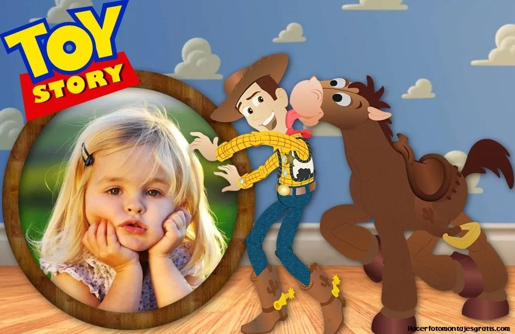 Fotomontaje infantil con Woody y Tiro Loco | Hacer Fotomontajes Gratis