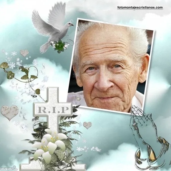 Fotomontajes cristianos para difuntos
