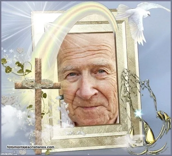 Fotomontajes cristianos para difuntos | Cristianos, Portaretratos para fotos, Difuntos
