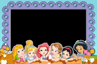 Fotomontajes gratis: marcos princesa disney