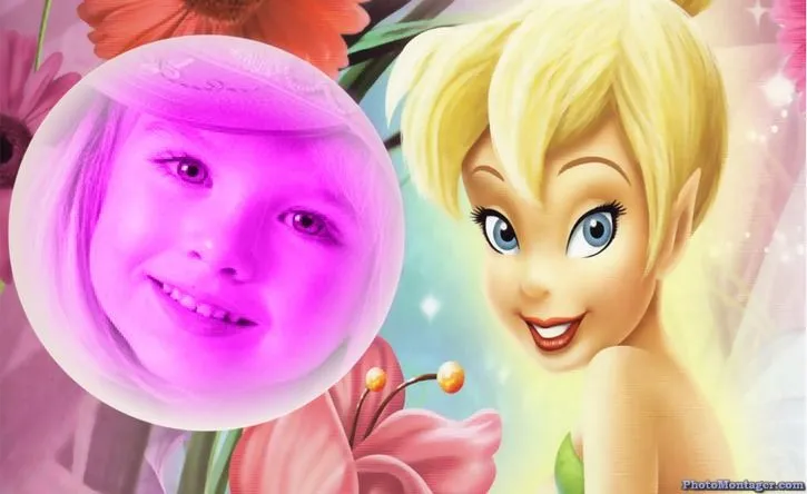 Fotomontajes Infantiles - TinkerBell Violeta | Fotomontajes Infantiles
