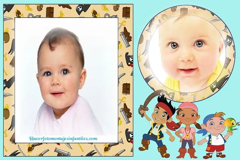 Fotomontajes de Jake y Los Piratas | Fotomontajes infantiles