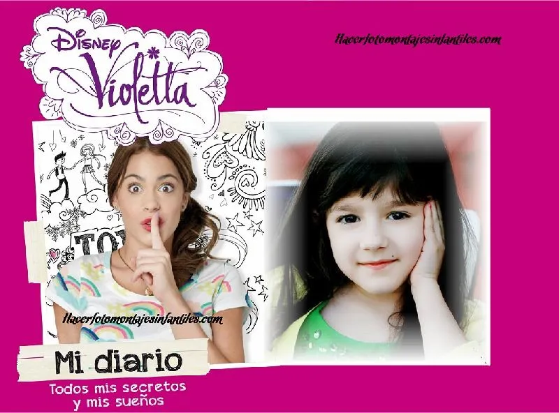 Fotomontajes de Violetta gratis | Fotomontajes infantiles