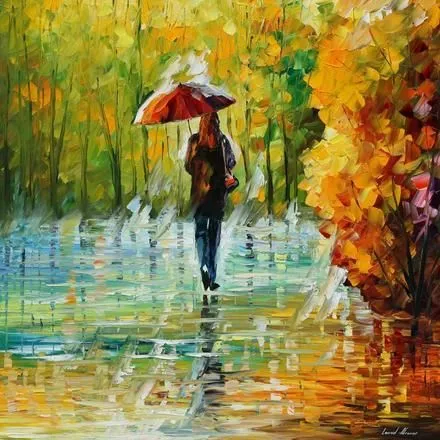 Fotos de BELLEZA DE LA LLUVIA - Pintura al oleo original de Leonid ...