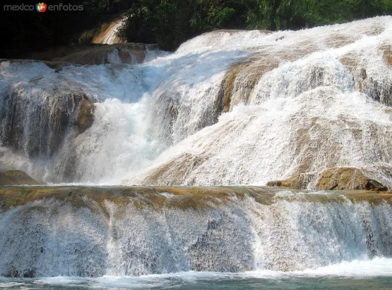 Fotos de Cascadas de Agua Azul, Chiapas, México: Cascadas de Agua ...