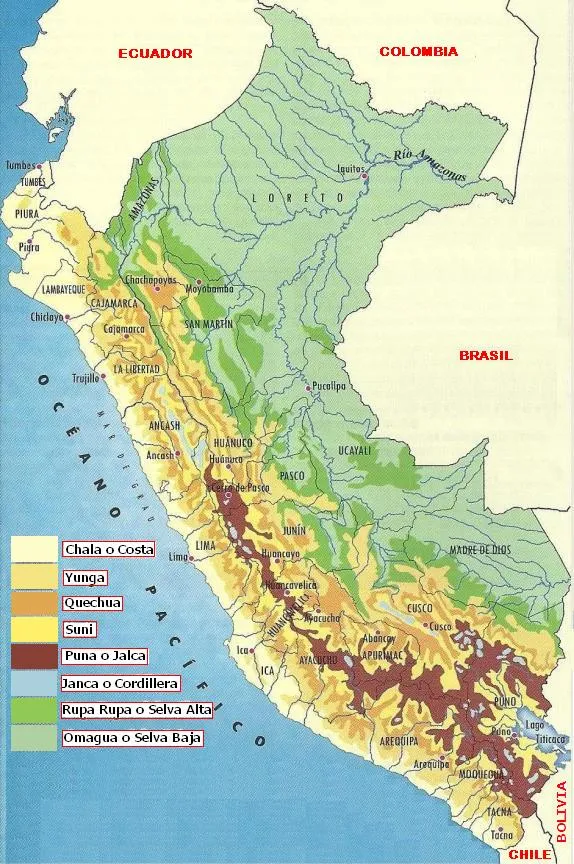 FOTOS DIBUJOS CULTURA GEOGRAFIA: MAPA DE LAS 8 REGIONALES ...