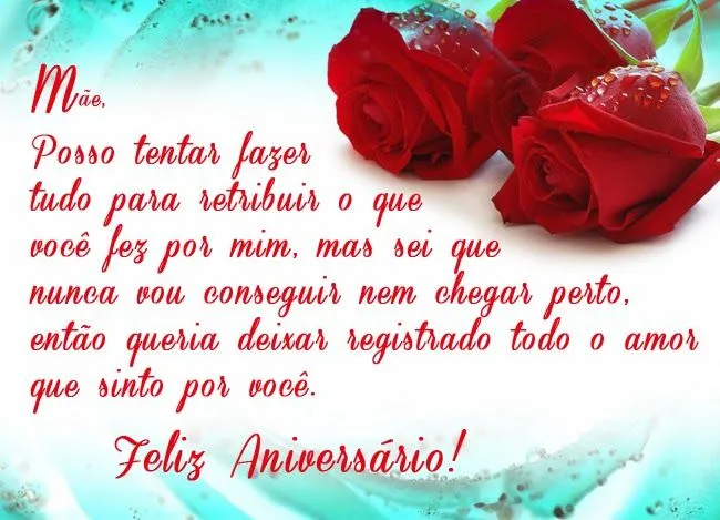 Fotos de frases para uma mae DE FELIZ ANIVERSARIO - Imagui