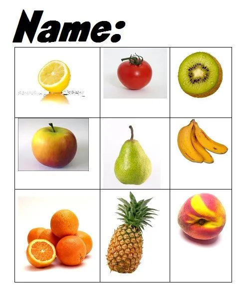 Fotos de frutas con sus nombres - Imagui