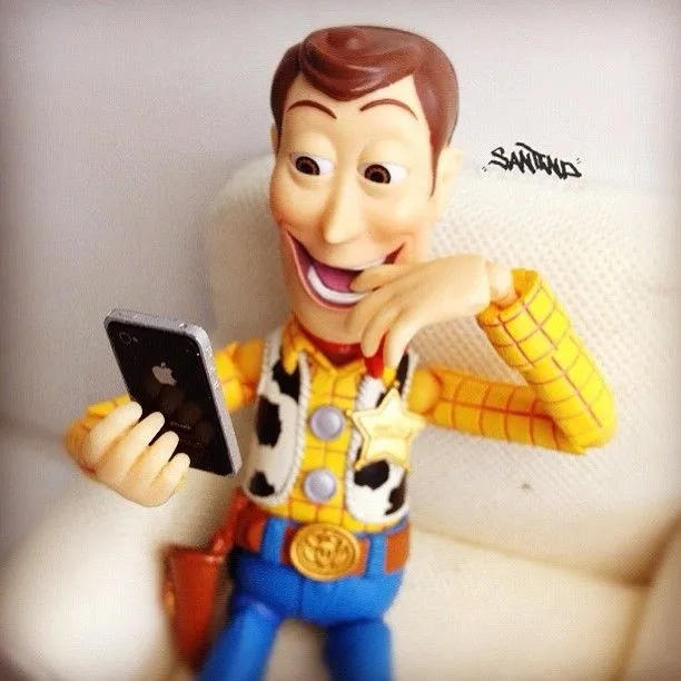 Fotos Inusitadas do Woody do Toy Story no Instagram