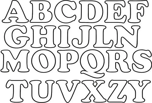 Molde de letras grandes para imprimir - Imagui