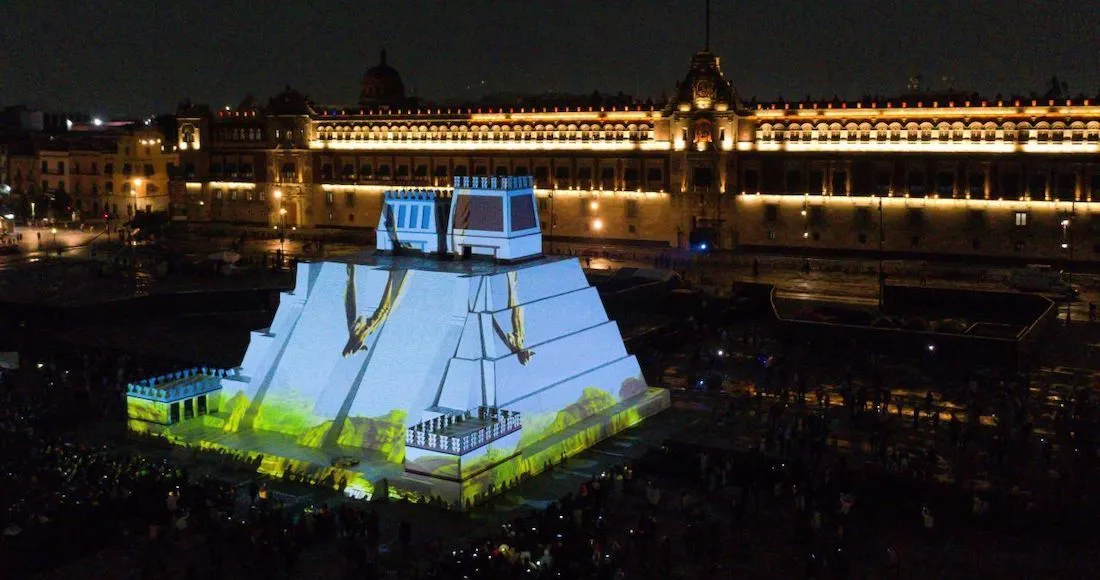 FOTOS: Maqueta del Templo Mayor se ilumina para celebrar la resistencia indígena - SinEmbargo MX