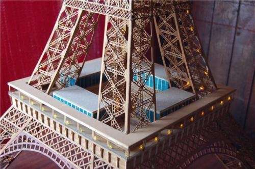 Maqueta torre eiffel - Los Lagos, Chile - Hobby / Colección