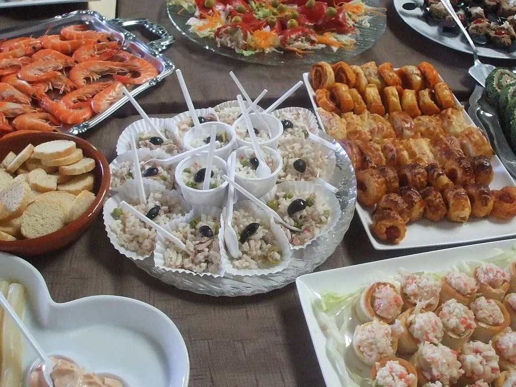 fotos merienda cena de bautizo, 80 personas. | Cocinar en casa es ...