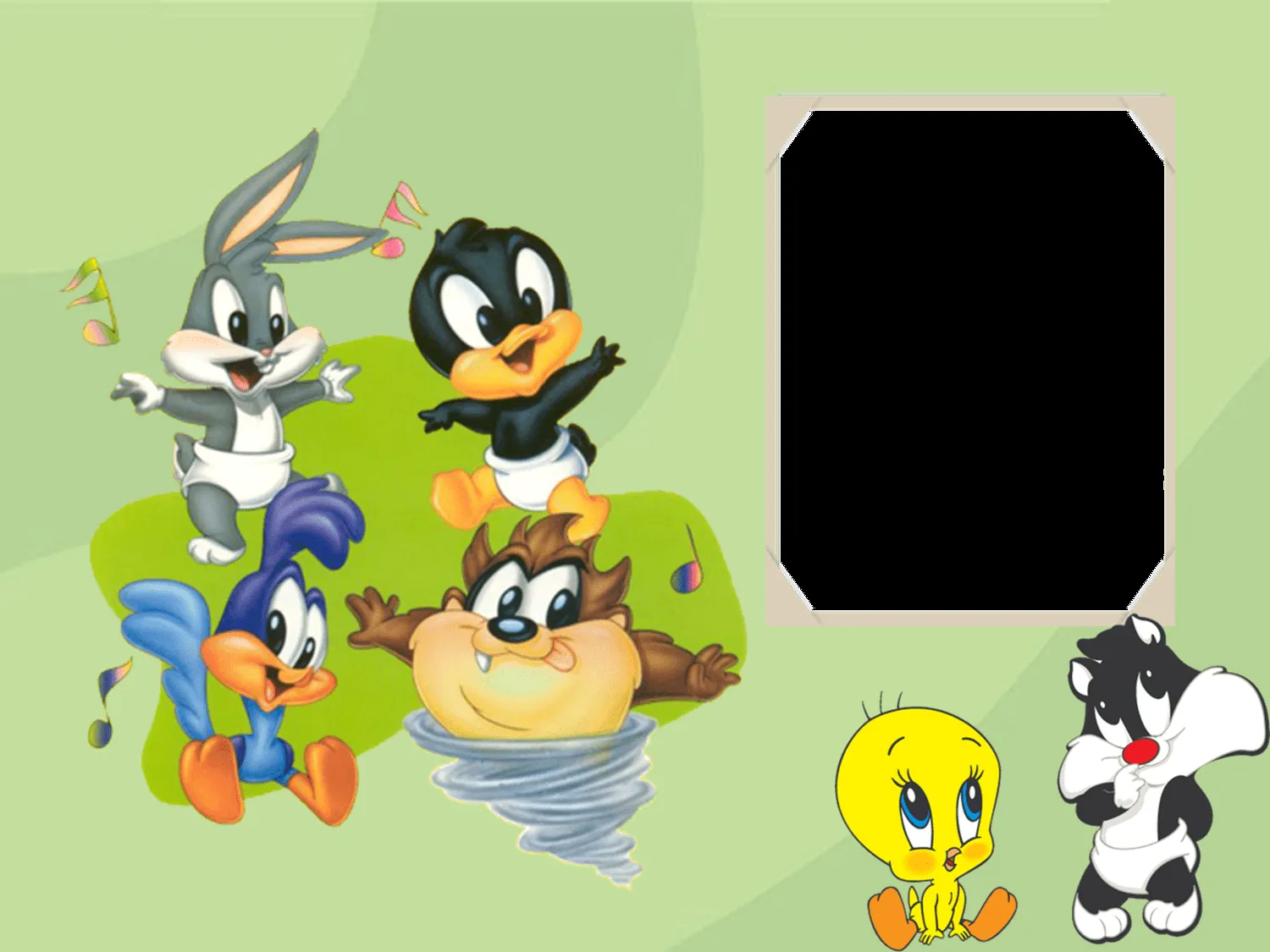 Moldura Psd Baby Looney Tunes Wallpapers | Real Madrid Wallpapers