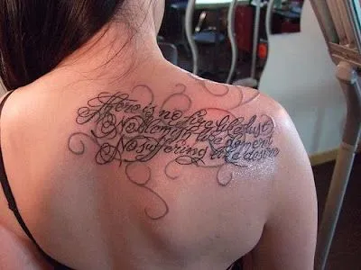 fotos de tatuajes: Tatuajes de letras para las mujeres en superior ...