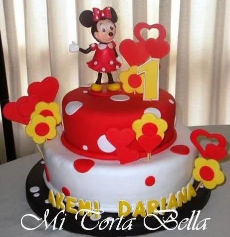 Tortas de Minnie Mouse cuadradas - Imagui