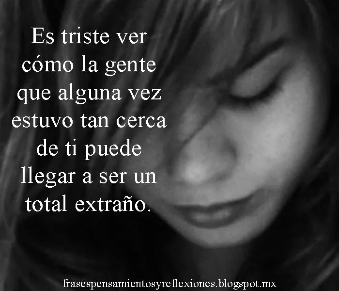 Imagen triste con frases - Imagui