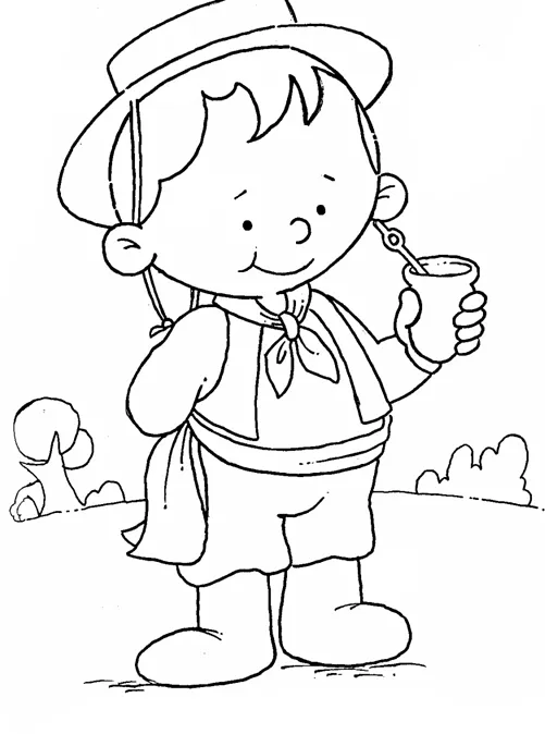 Fotos de vestimenta de gauchos para colorear - Imagui