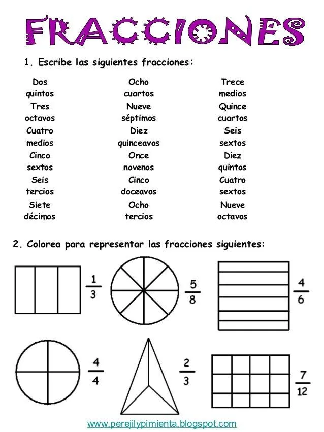 Fracciones 4º primaria t6