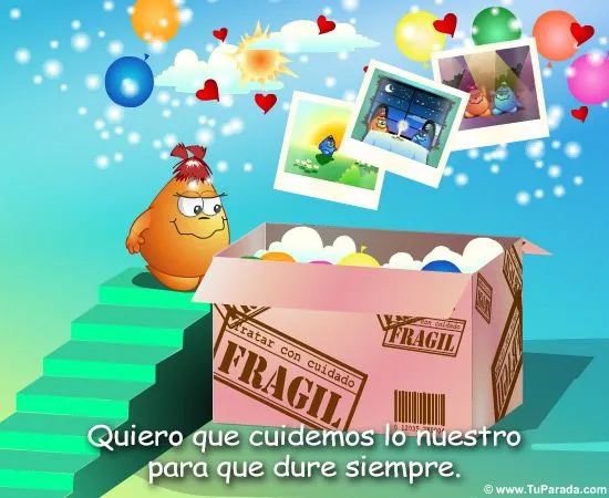 Fragil: tratar con cariño - Amor, enviar tarjeta, tarjetas ...