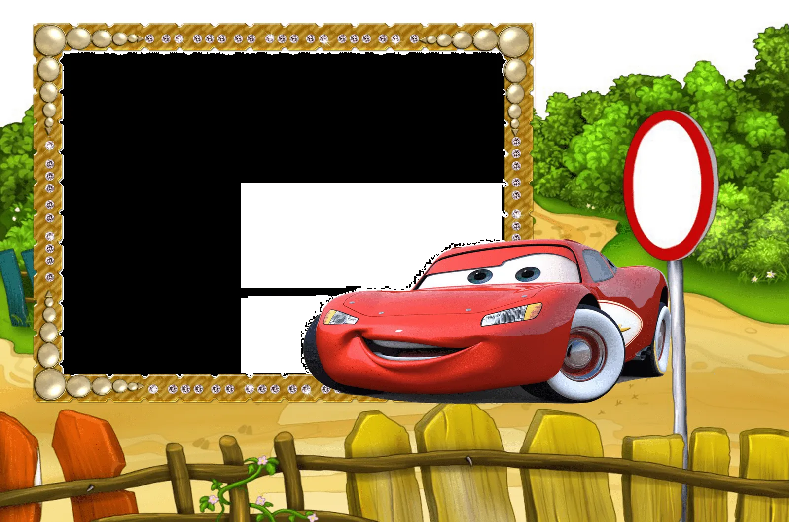 Frames PNG filme Cars-Central Photoshop