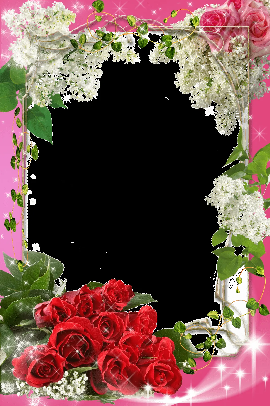 Frames PNG flores #4 | Imagens para photoshop