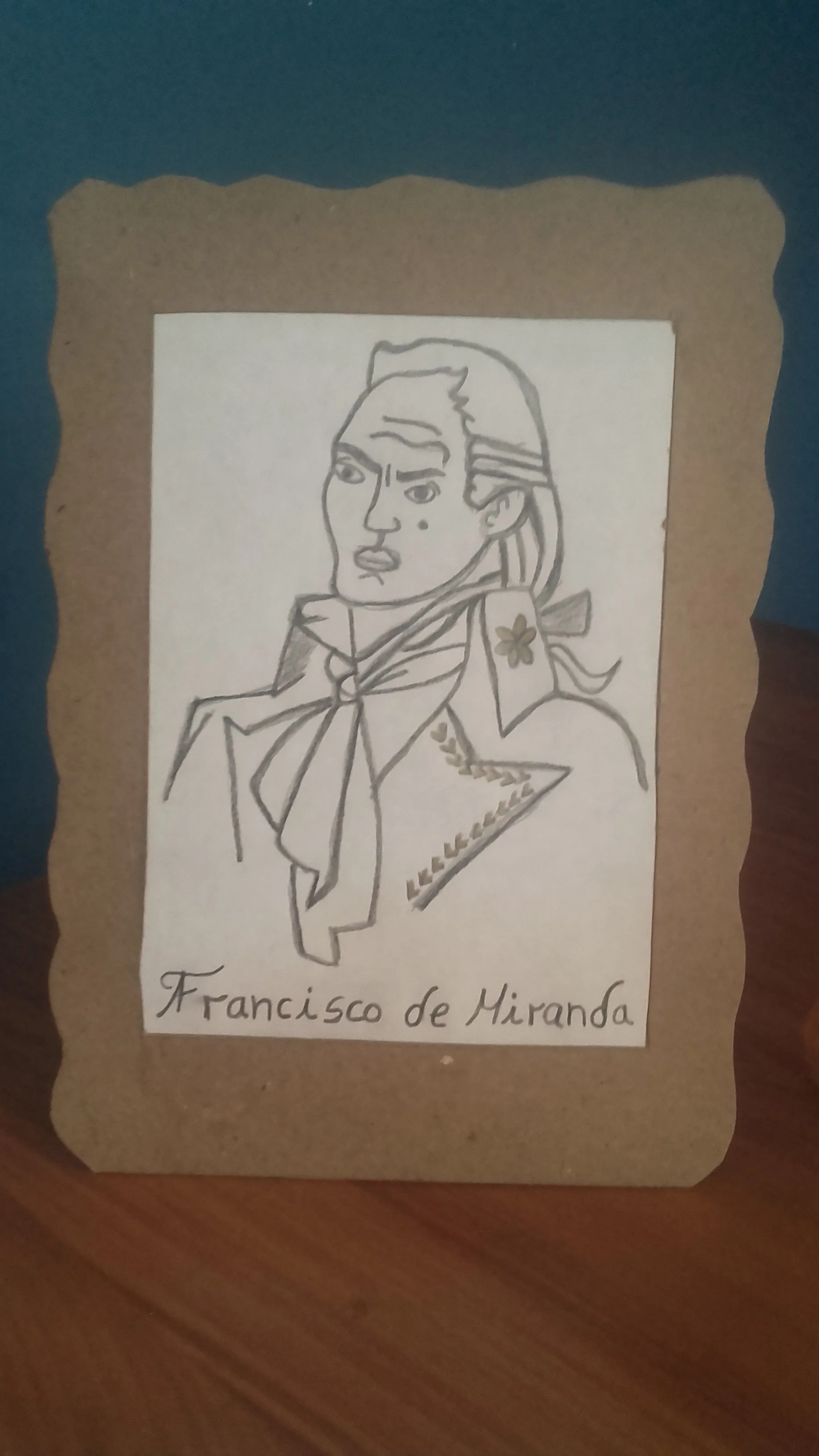 FRANCISCO DE MIRANDA...PORTARRETRATO. TRABAJO ESCOLAR. — Steemit